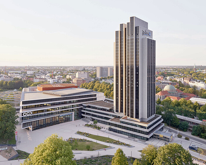 Hamburg: CCH und Radisson Blu Hotel